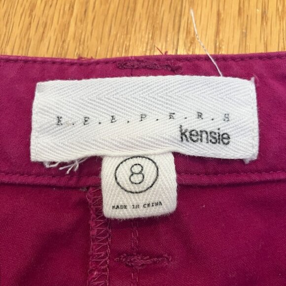 Kensie Magenta cuffed shorts size 8 - Picture 3 of 6